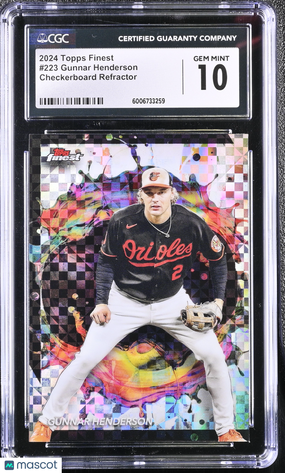 2024 Topps Finest Gunnar Henderson #223 CGC 10