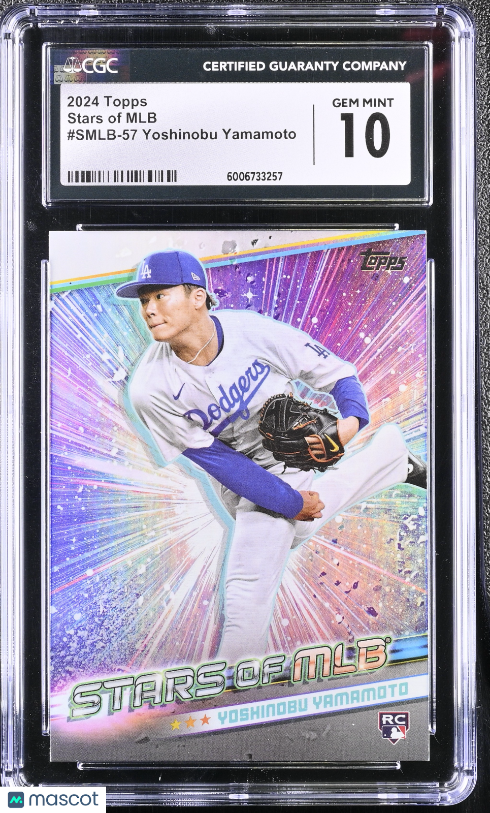 2024 Topps Yoshinobu Yamamoto #SMLB-57 Stars of MLB CGC 10