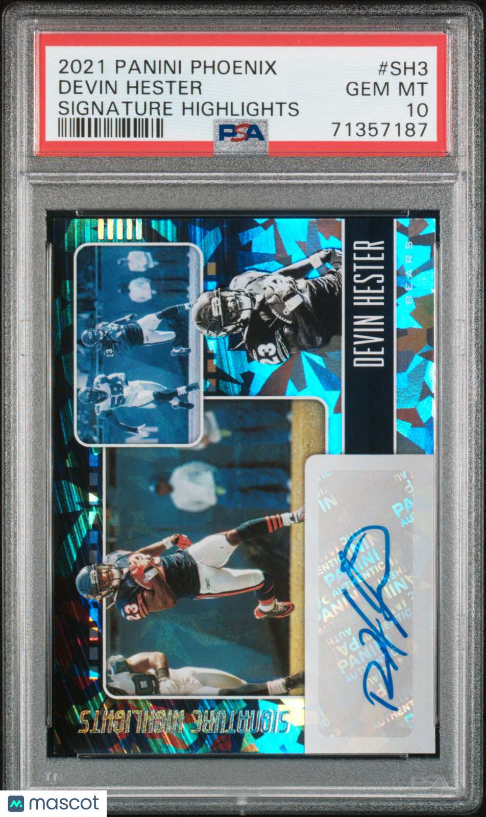 2021 Panini Phoenix Signature Highlights Devin Hester #SH3 PSA 10