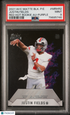 2021 Wild Card Matte Black- Red Hot RC Auto Justin Fields #MRHR2 Purple PSA 9