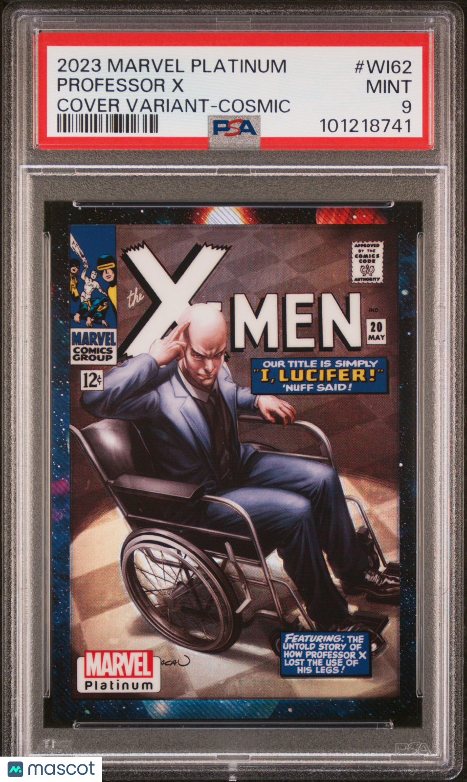 2023 Upper Deck Marvel Platinum Cover Variant Professor X #WI62 PSA 9