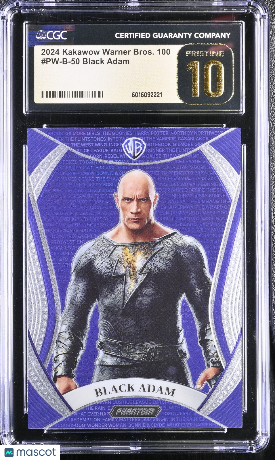 2024 Kakawow Warner Bros. 100 Black Adam #PW-B-50 CGC 10