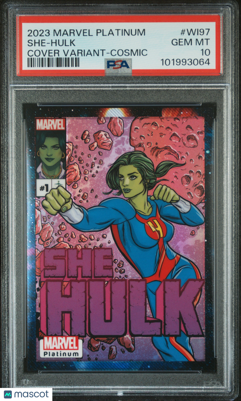 2023 Upper Deck Marvel Platinum Cover Variant She-Hulk #WI97 PSA 10