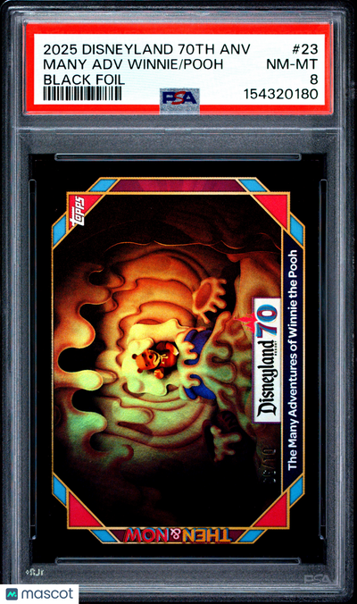 2025 Topps Disneyland 70th Anniversary Many Adv Winnie Pooh #23 PSA 8