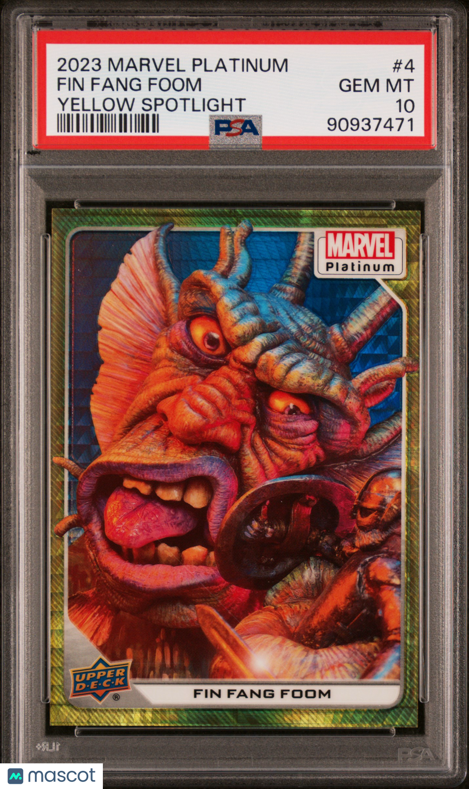 2023 Upper Deck Marvel Platinum Fin Fang Foom #4 PSA 10