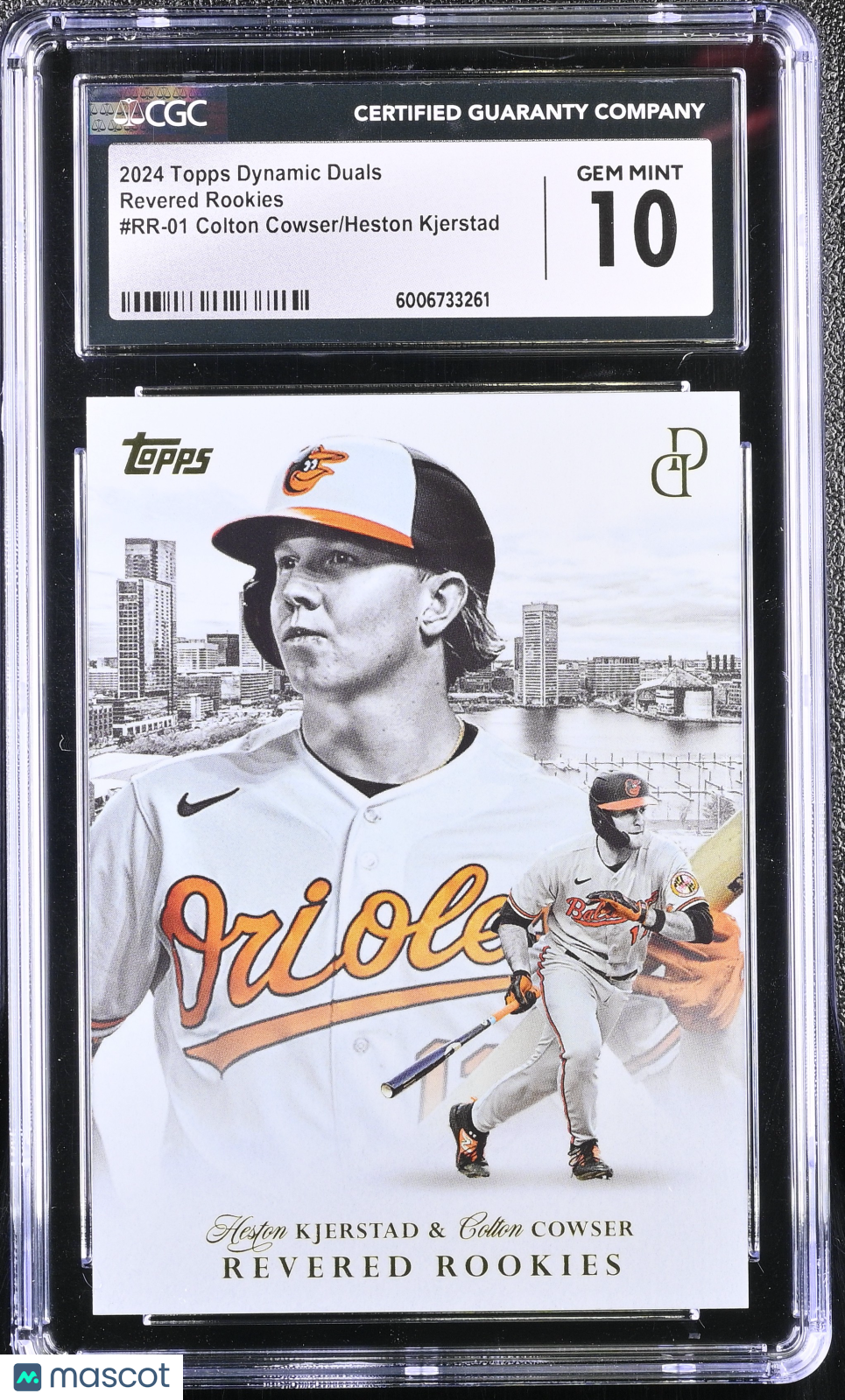 2024 Topps Dynamic Duals Colton Cowser/Heston Kjerstad #RR-01 Revered Rookies CGC 10