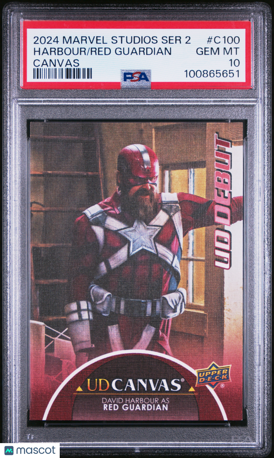 2024 Upper Deck Marvel Studios Series 2 Red Guardian Harbour #C100 PSA 10