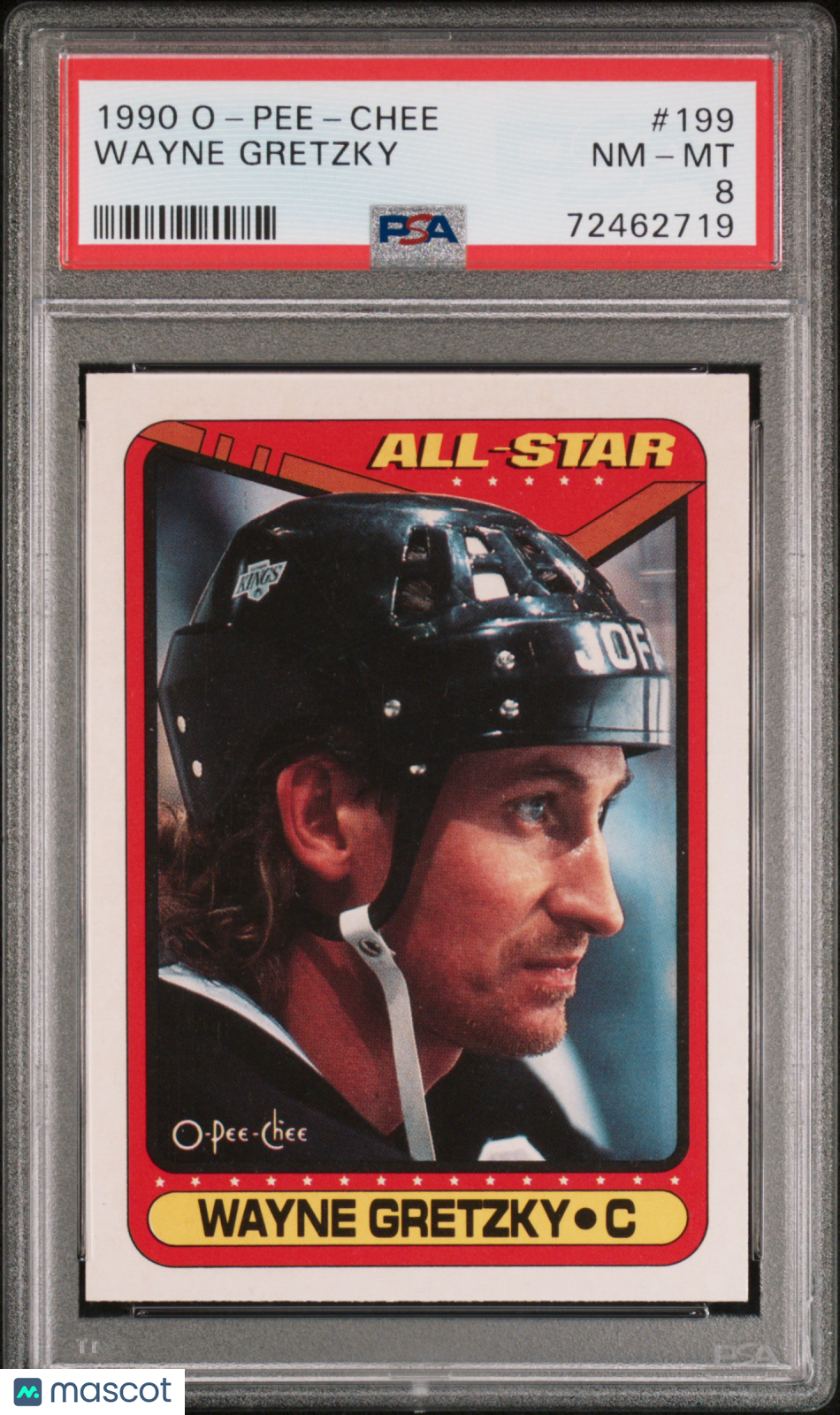 1990 O-Pee-Chee Wayne Gretzky #199 PSA 8