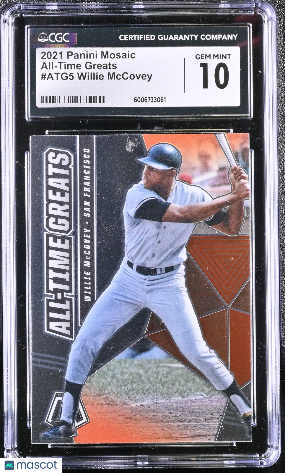 2021 Panini Mosaic Willie McCovey #ATG5 All-Time Greats CGC 10
