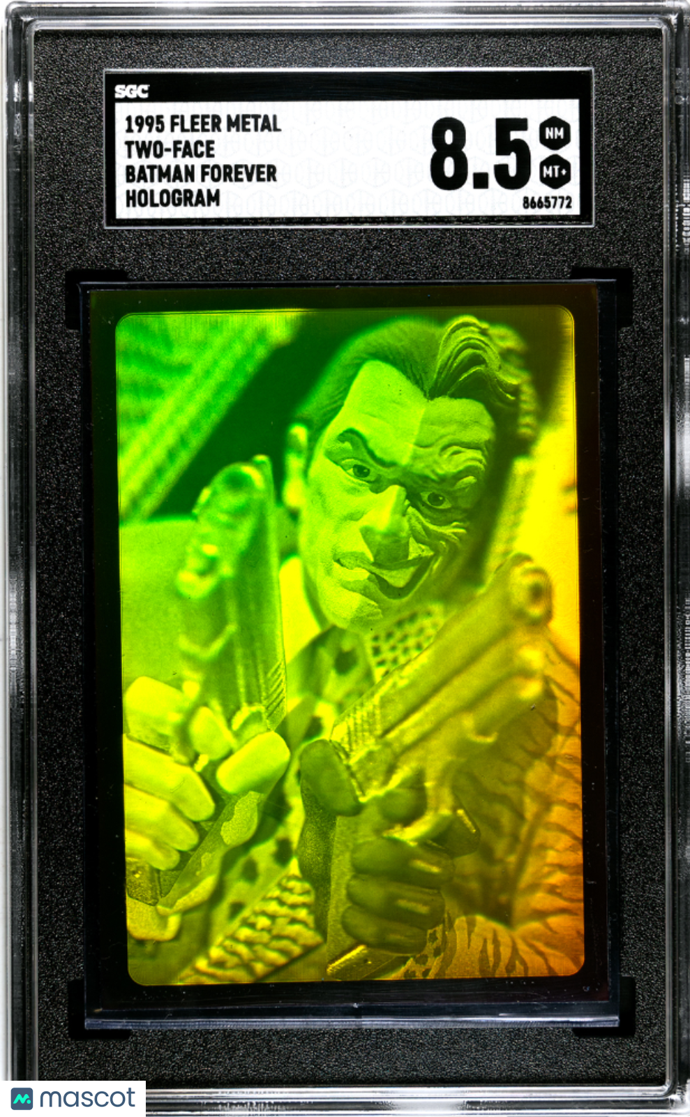 1995 Fleer Metal Batman Forever Two-Face SGC 8.5