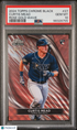2024 Topps Chrome Black Curtis Mead #27 Rose Gold Wave 13/19 PSA 10