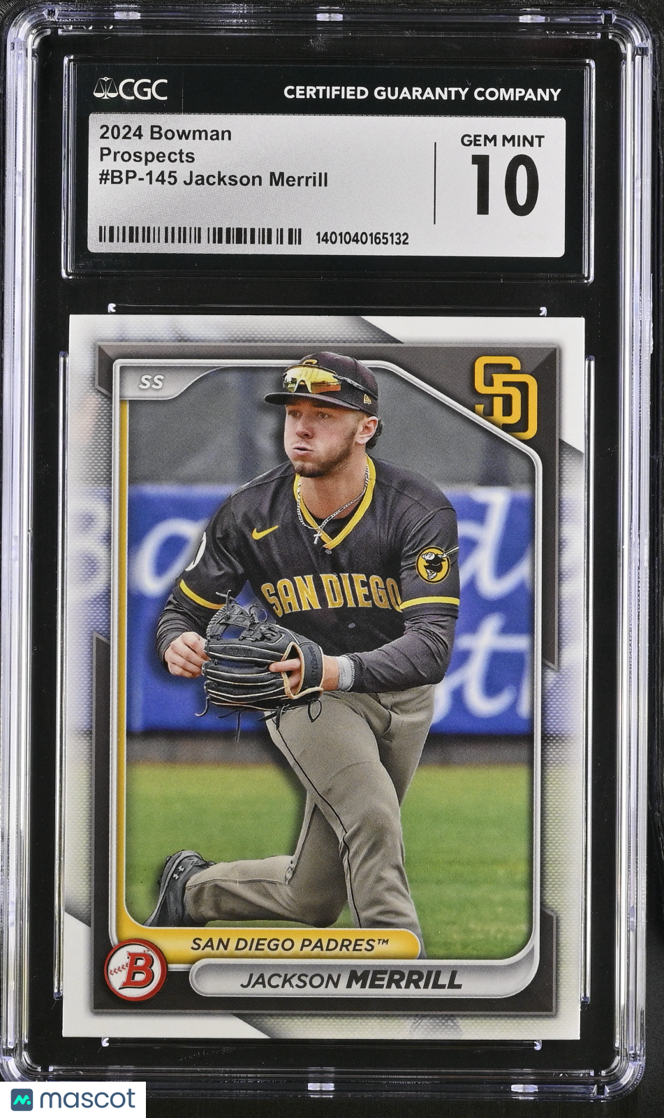 2024 Bowman Jackson Merrill #BP-145 Prospects CGC 10