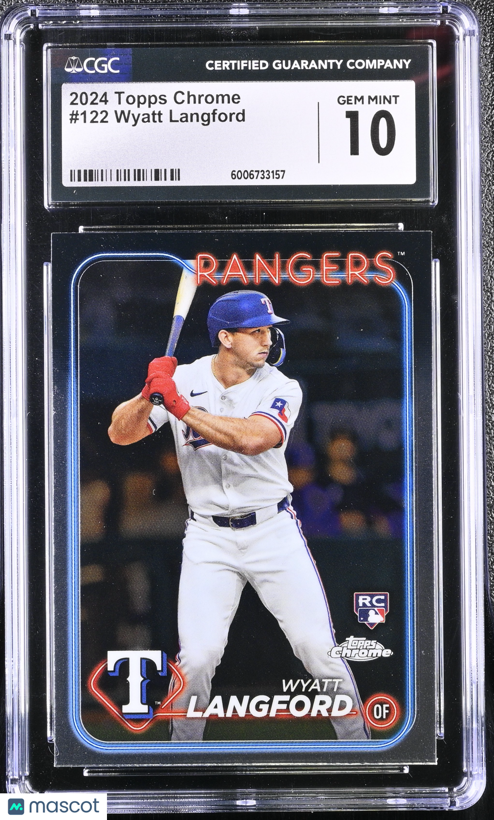 2024 Topps Chrome Wyatt Langford #122 CGC 10