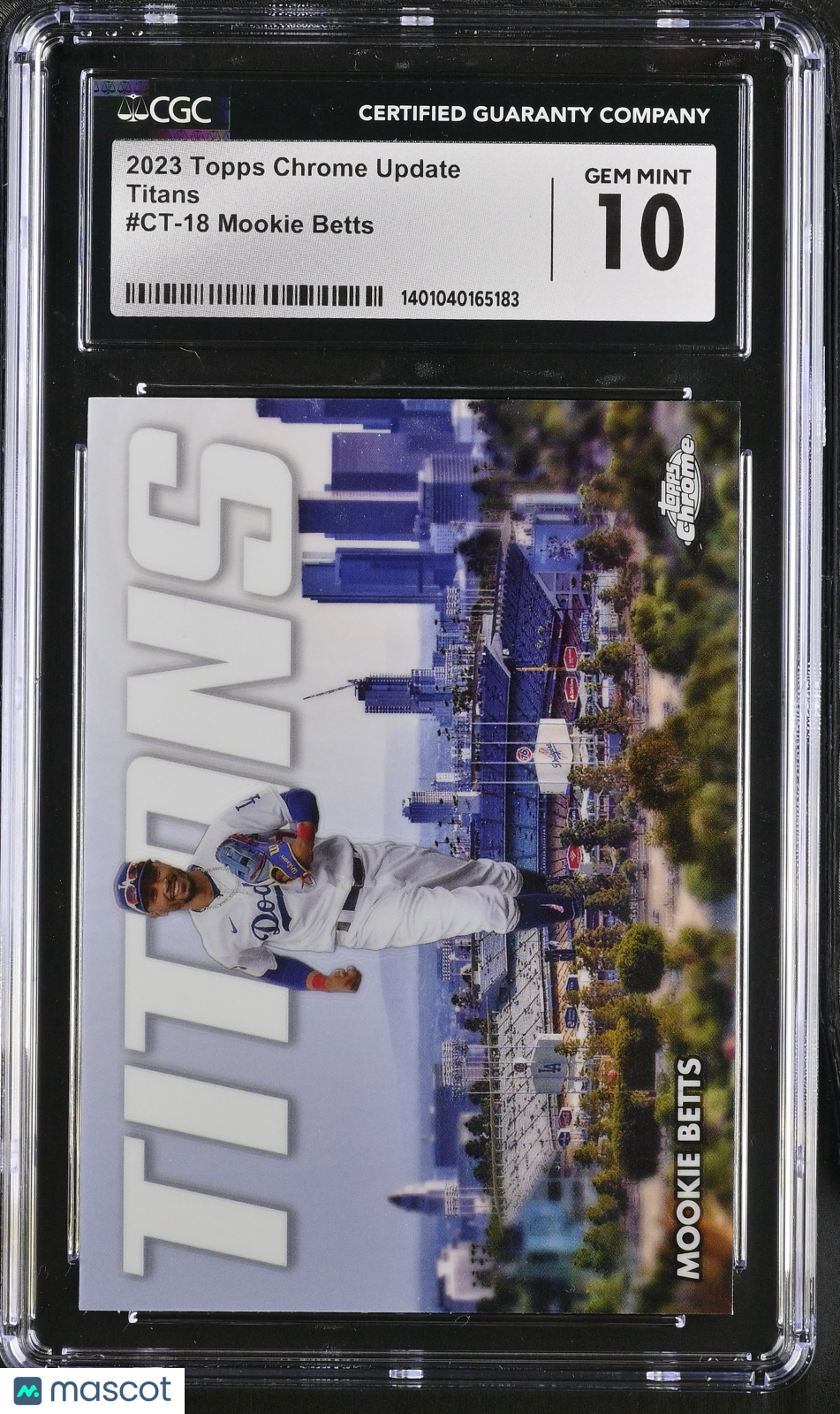2023 Topps Chrome Update Mookie Betts #CT-18 Titans CGC 10