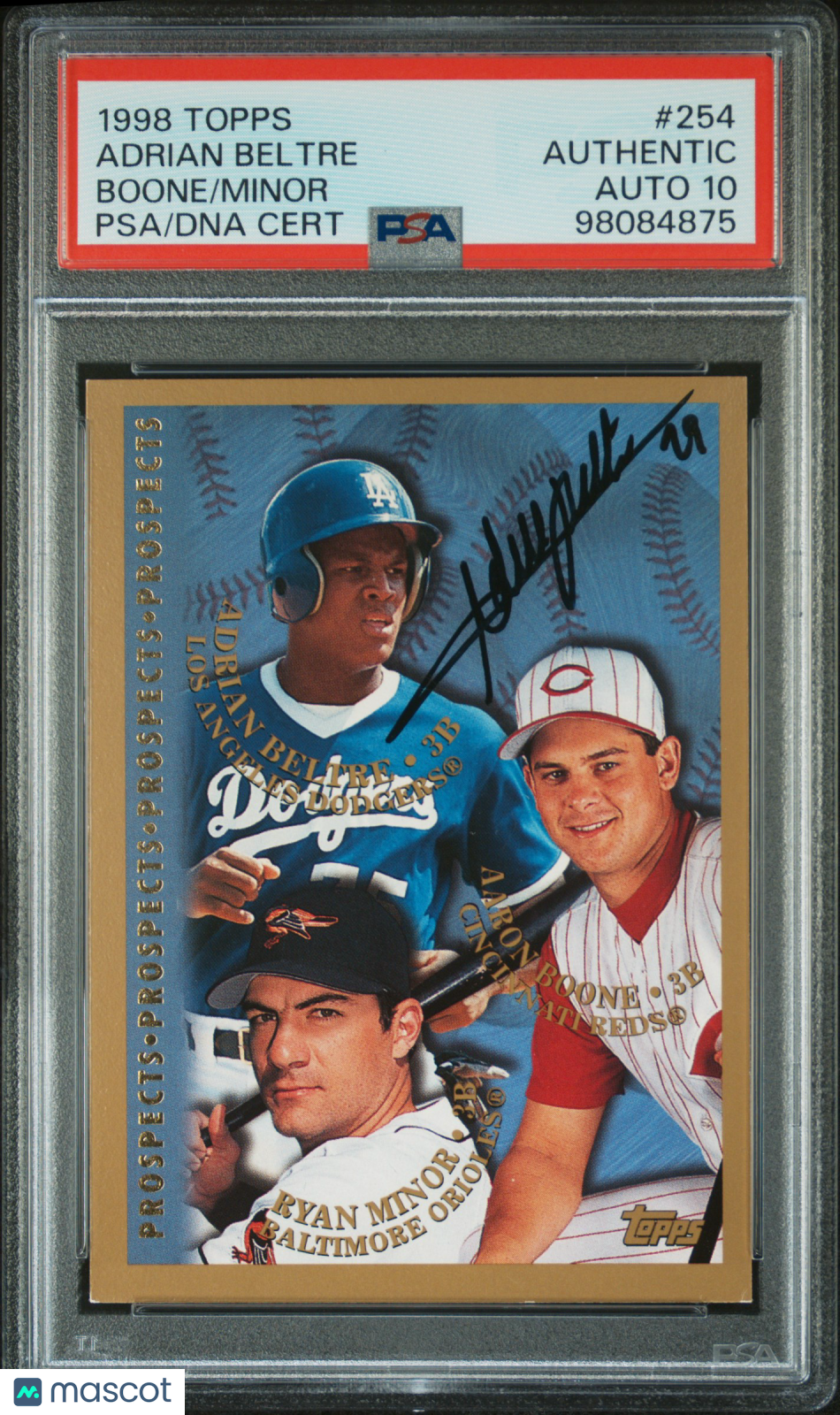 1998 Topps Boone Minor Beltre #254 PSA A