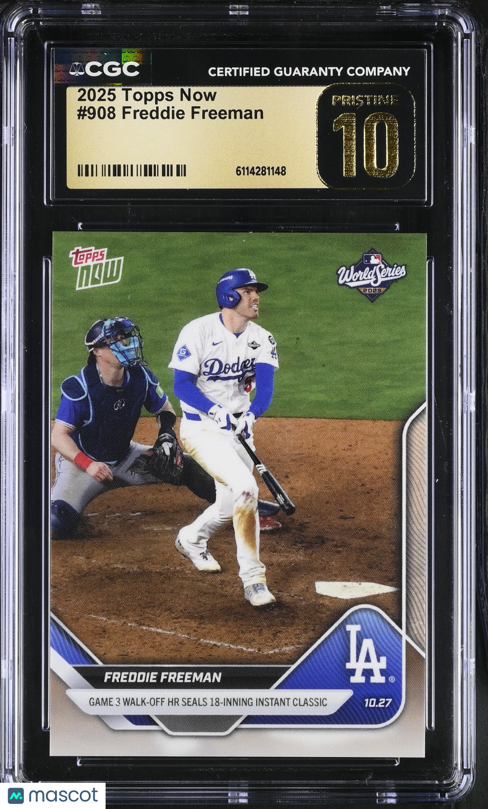 2025 Topps Now Freddie Freeman #908 CGC 10