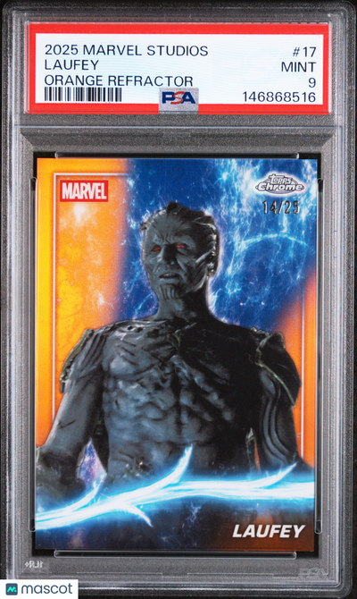 2025 Topps Marvel Studios Chrome Laufey #17 PSA 9