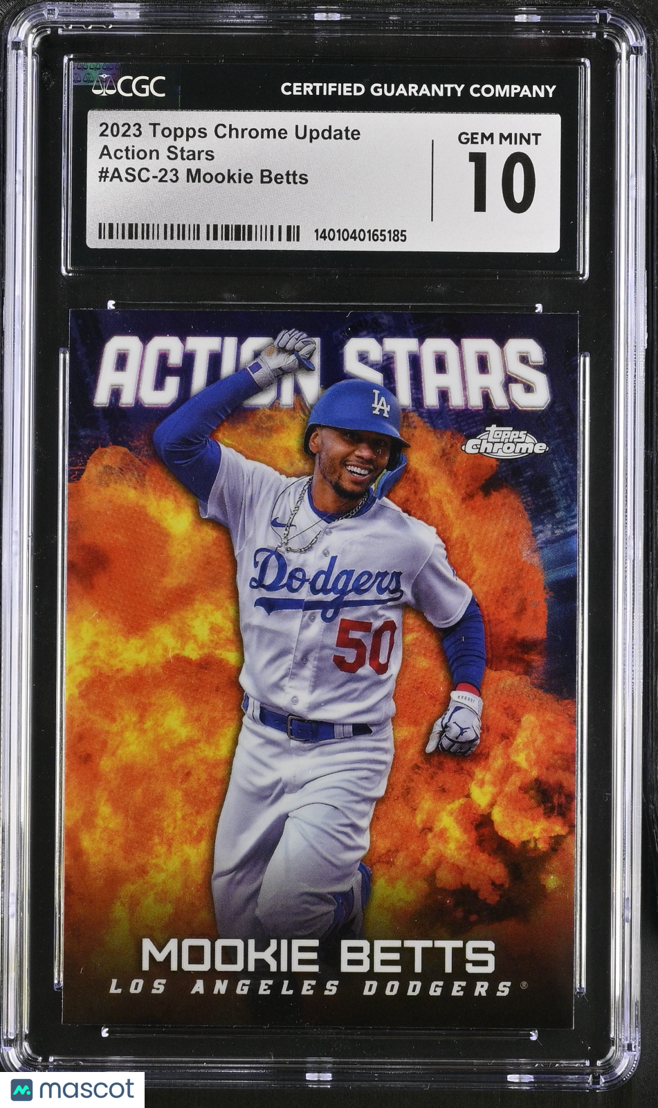 2023 Topps Chrome Update Mookie Betts #ASC-23 Action Stars CGC 10