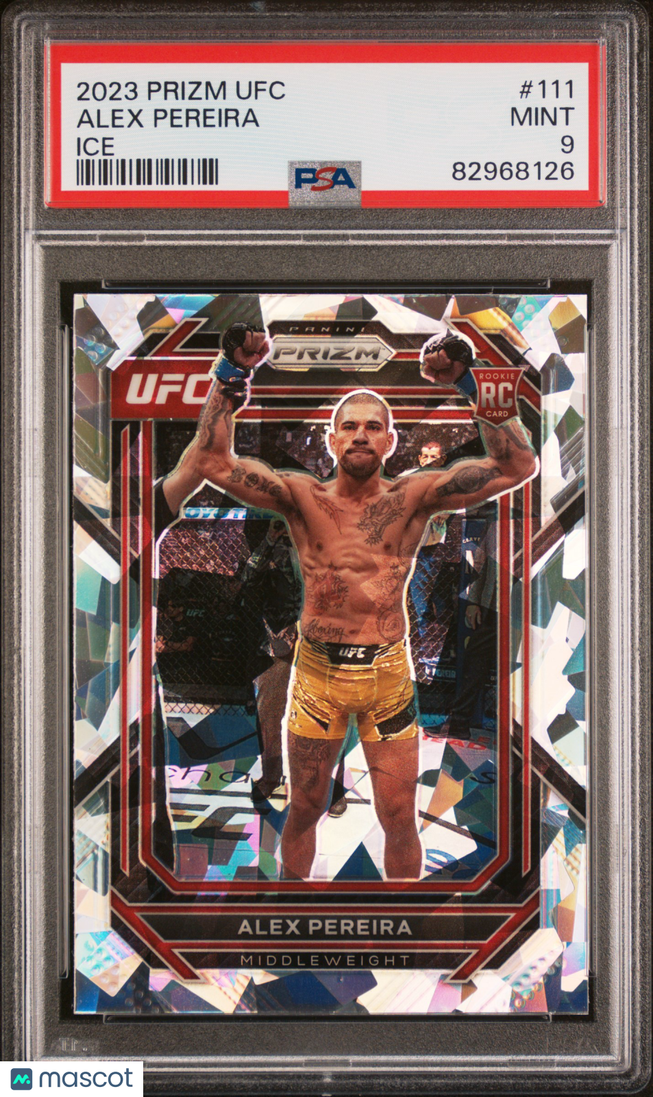 2023 Panini Prizm UFC Alex Pereira #111 PSA 9