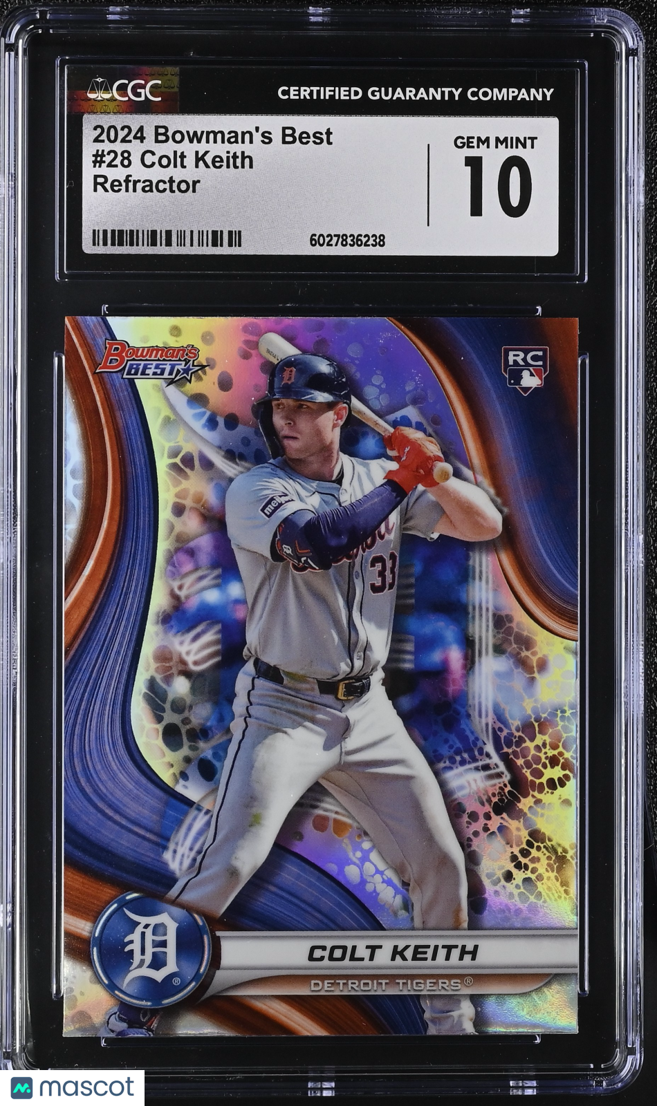 2024 Best Colt Keith #28 CGC 10