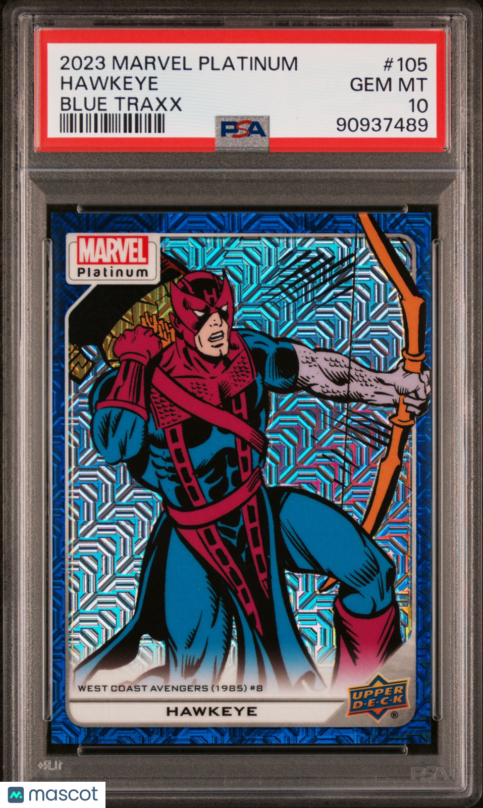 2023 Upper Deck Marvel Platinum Hawkeye #105 PSA 10