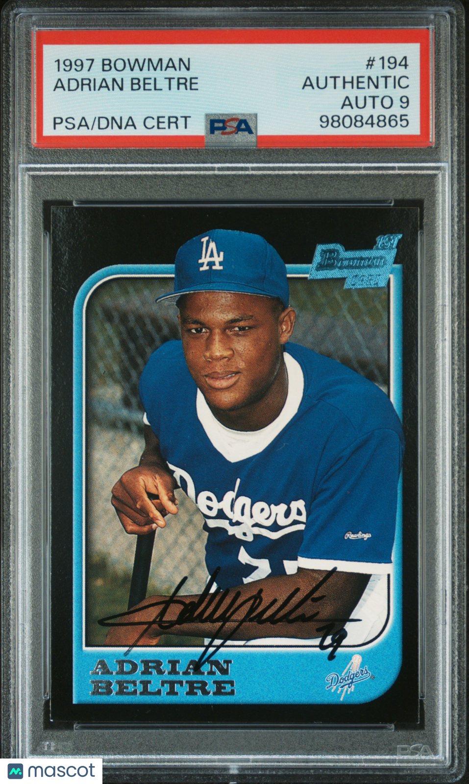 1997 Bowman Adrian Beltre #194 PSA A