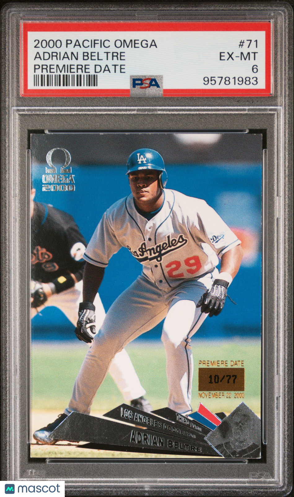 2000 Pacific Omega Adrian Beltre #71 PSA 6