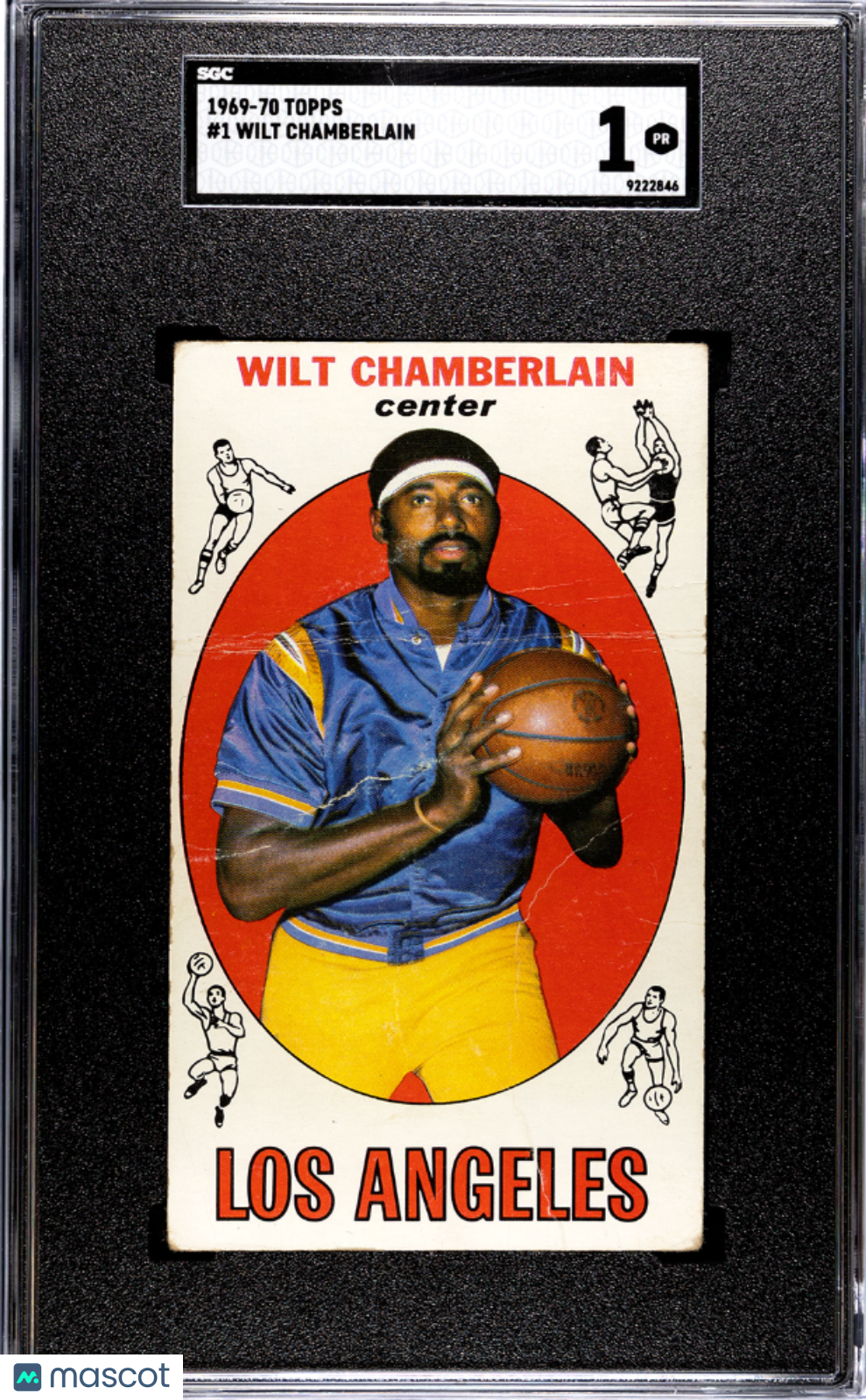 1969 Topps Wilt Chamberlain #1 SGC 1