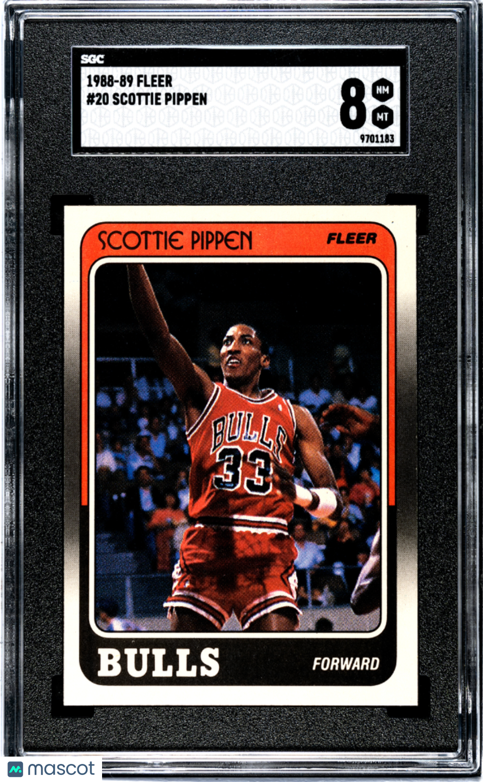 1988 Fleer Scottie Pippen #20 SGC 8