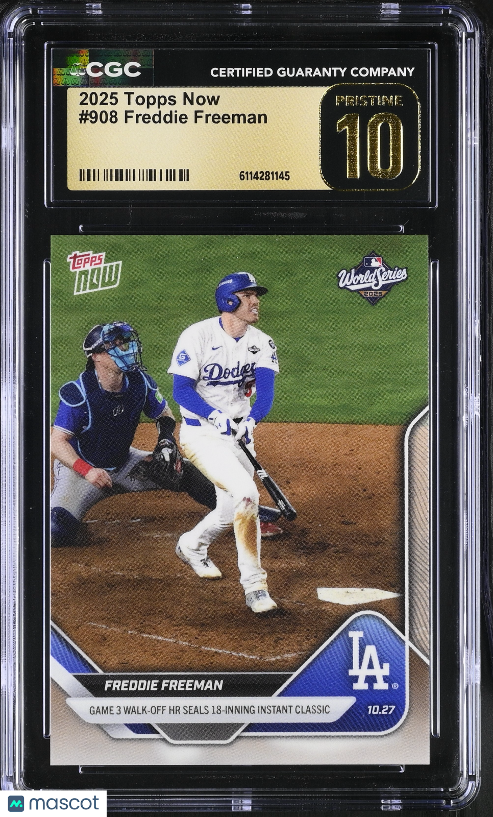 2025 Topps Now Freddie Freeman #908 CGC 10