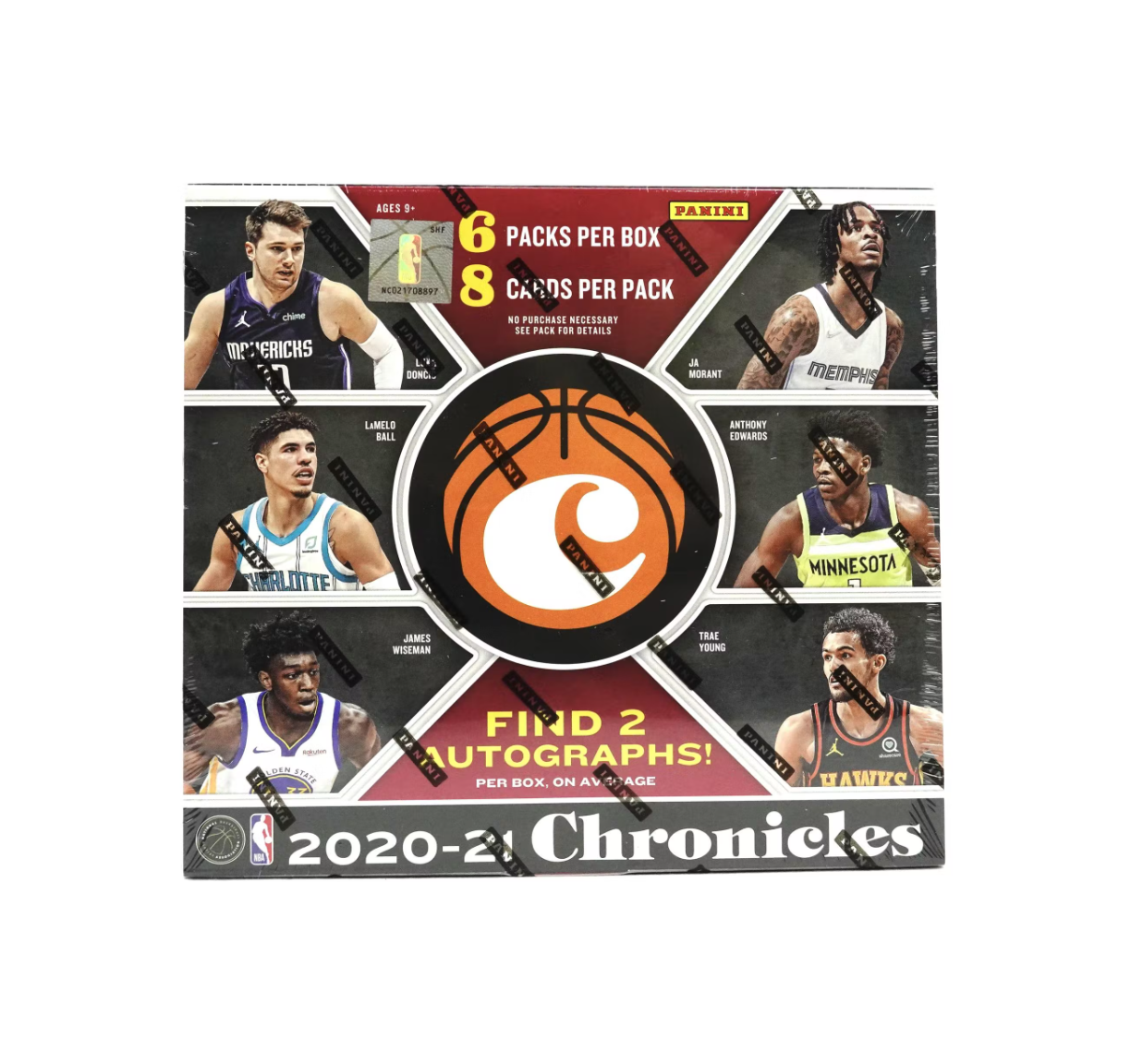 2020/21 Panini Chronicles Basketball Hobby Box