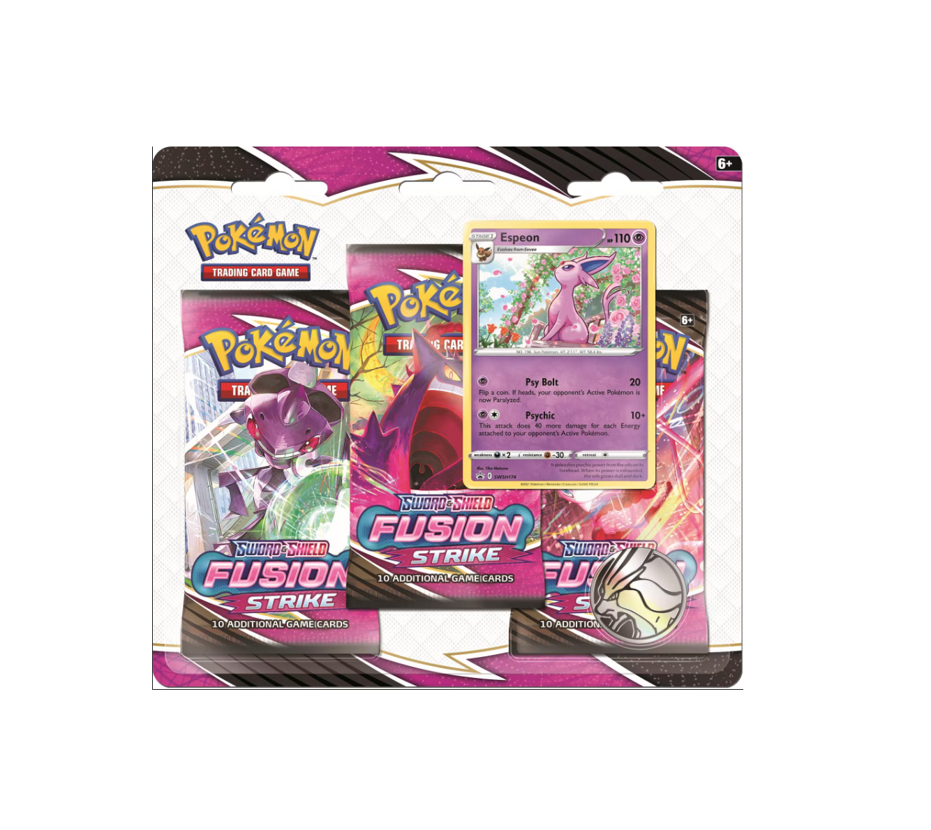 2021 Pokémon Sword Shield Fusion Strike 3 Pack Blaster