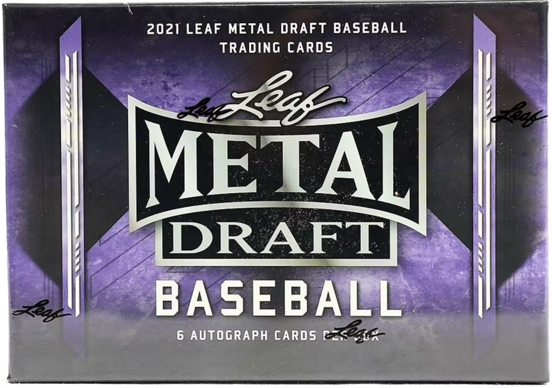 2021 Leaf Metal Draft Baseball Hobby 12 Box Case