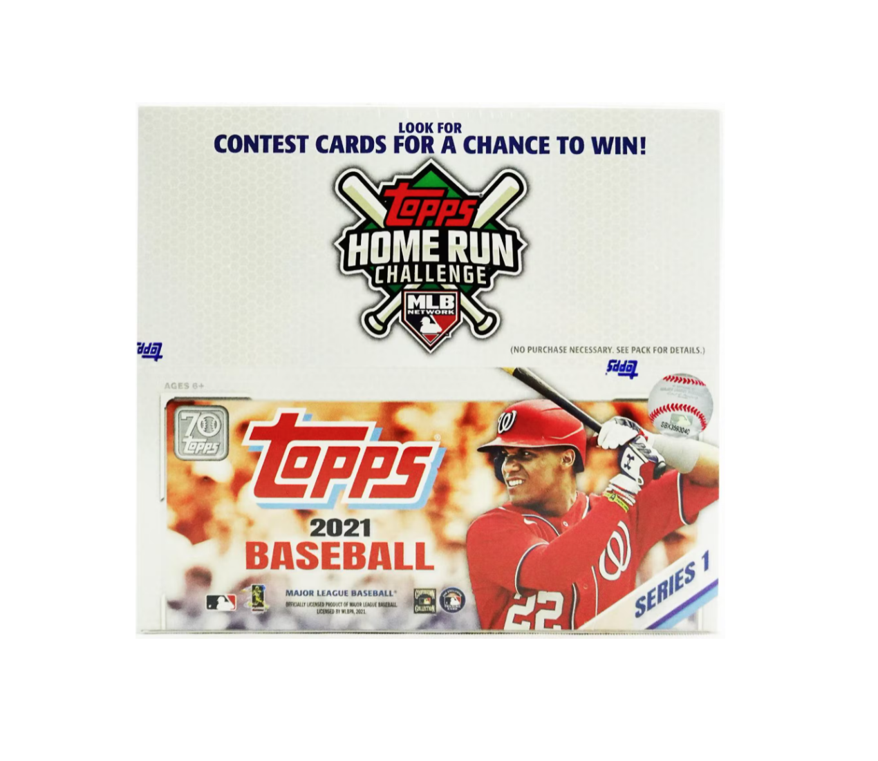 2021 Topps Series 1 Baseball 24 Pack Retail 12-Box Case
