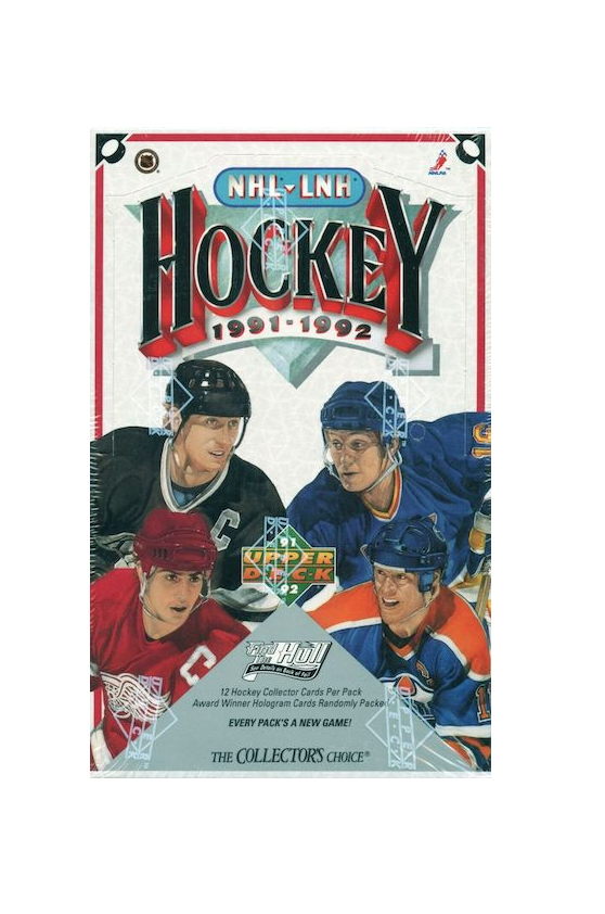 1991/92 Upper Deck Hockey Low Number Wax Box