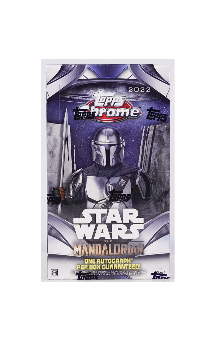 2022 Topps Chrome Star Wars Mandalorian 12 Box Hobby Case