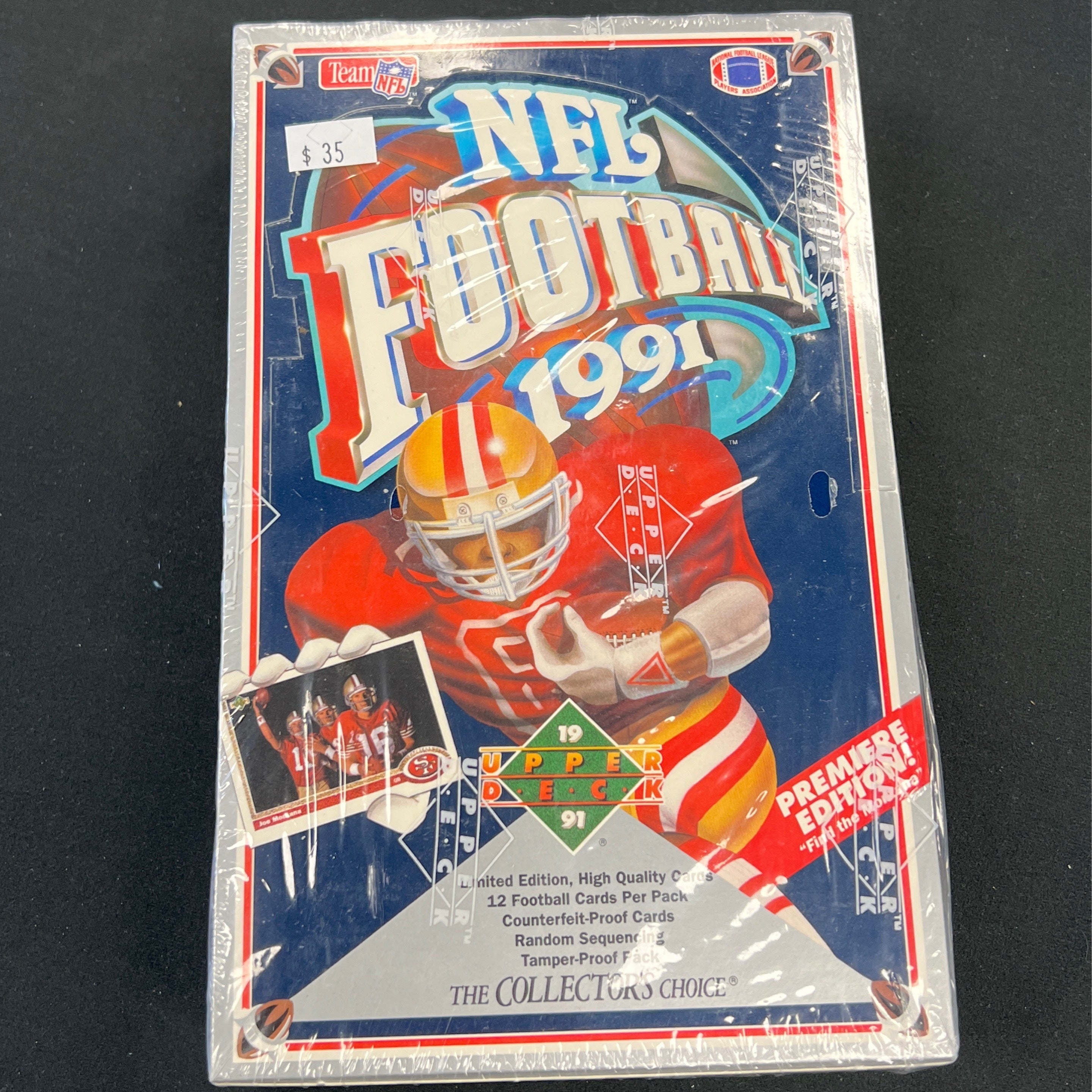 1991 Upper Deck NFL Football Trading Cards Premiere Edition Box