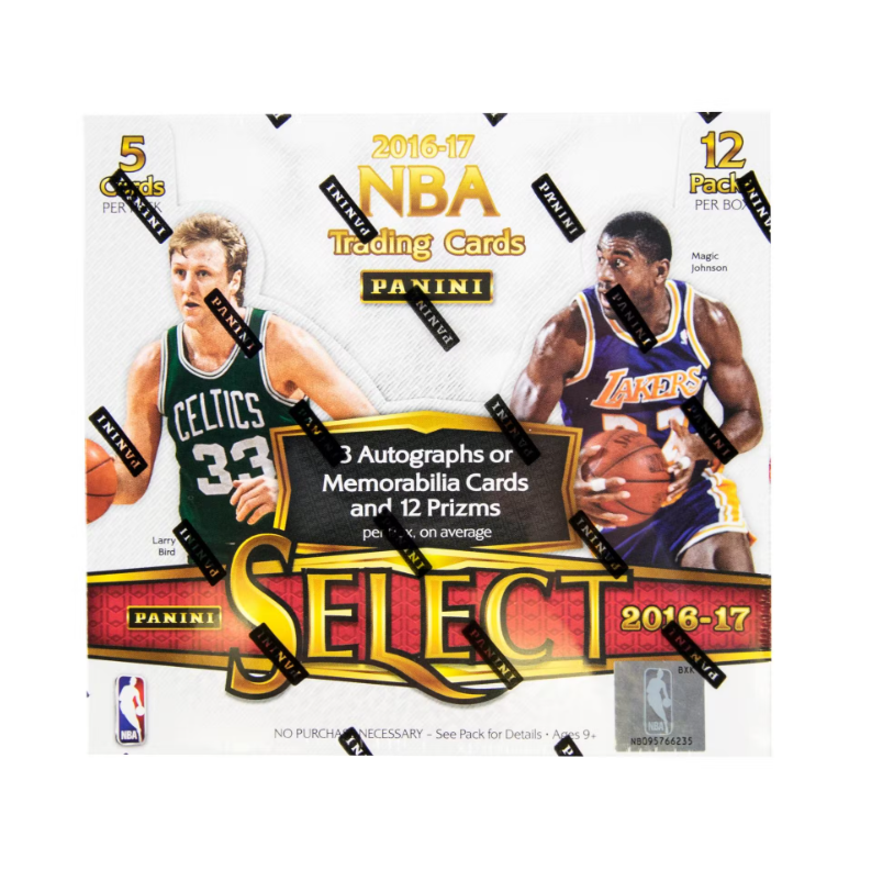 2016-17 Panini Select Basketball 12 Hobby Box Case