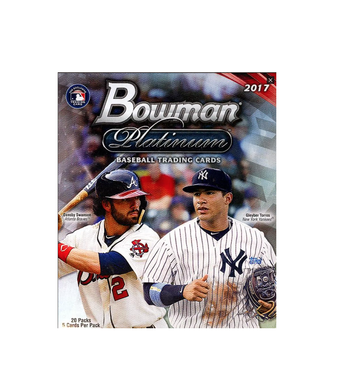 2017 Bowman Platinum Baseball - retail Mega box