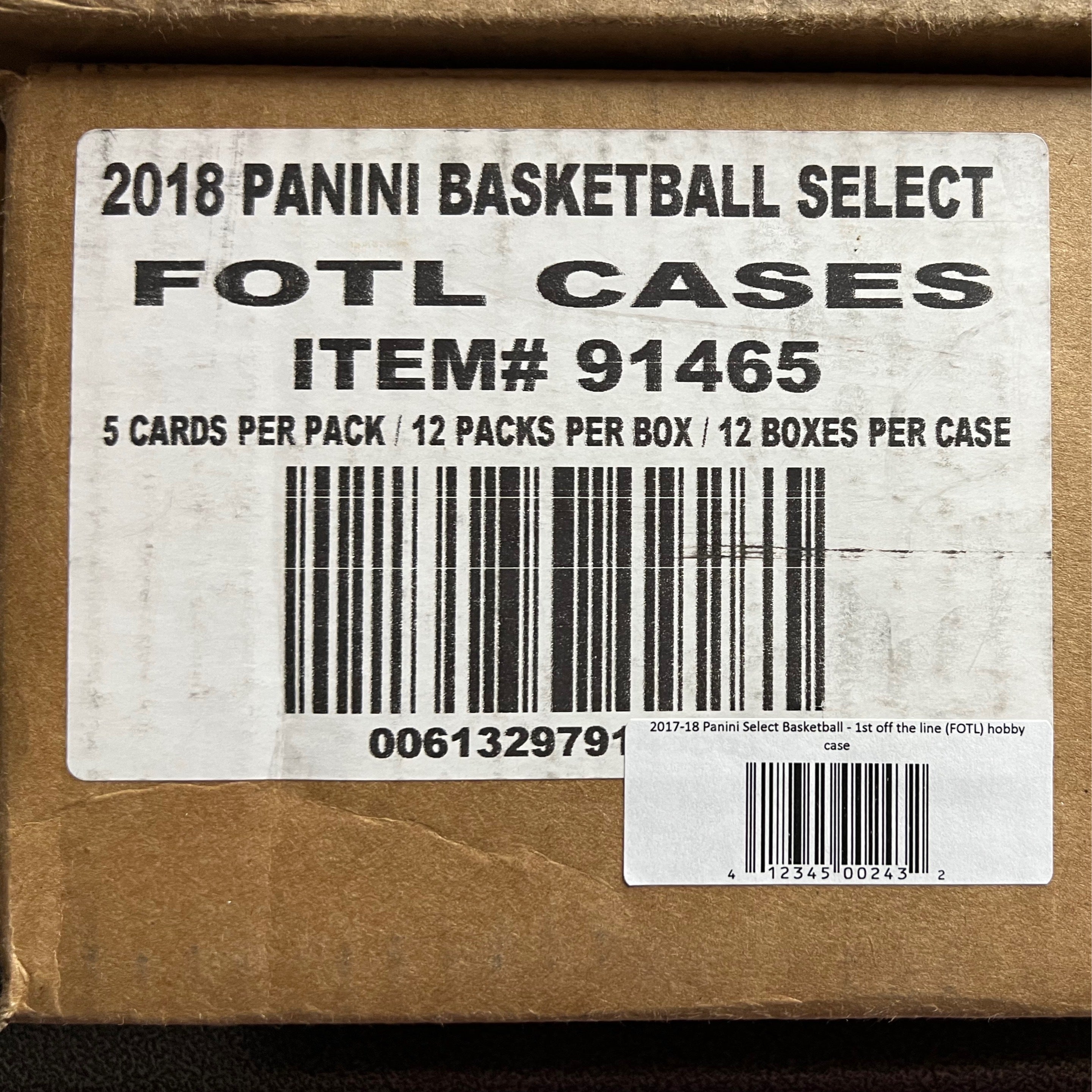 2017-18 Panini Select Basketball 1st Off the Line Hobby 12-Box Case