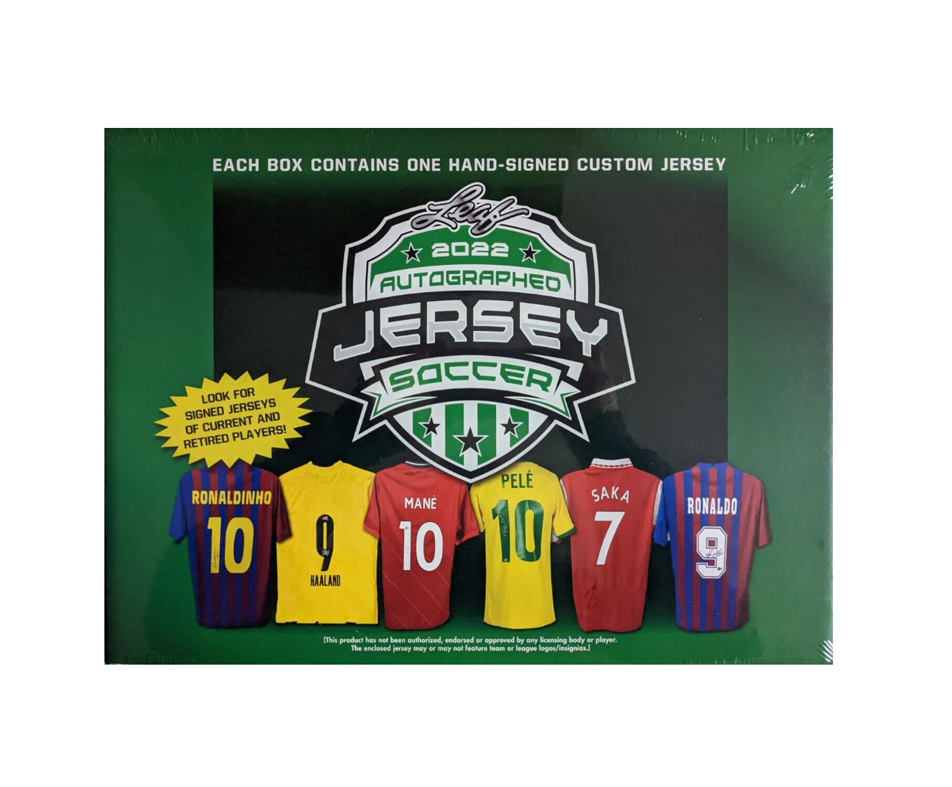 2022 Leaf Autographed Soccer Jersey Edition Box