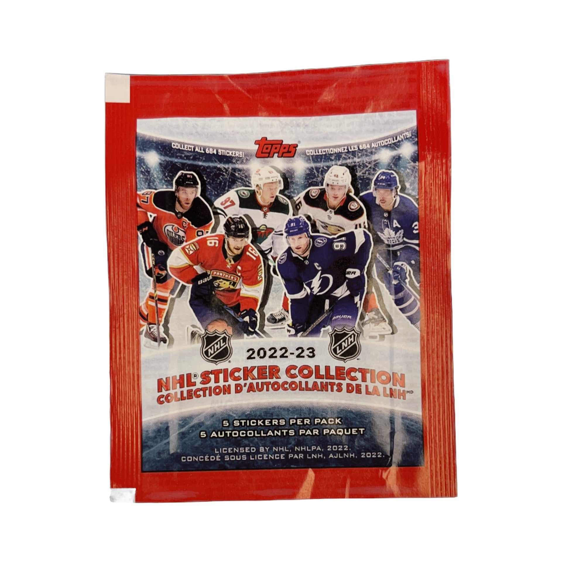 2022-23 Topps NHL Sticker Collection Pack