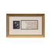 John Hancock Framed Signed Document 21x13