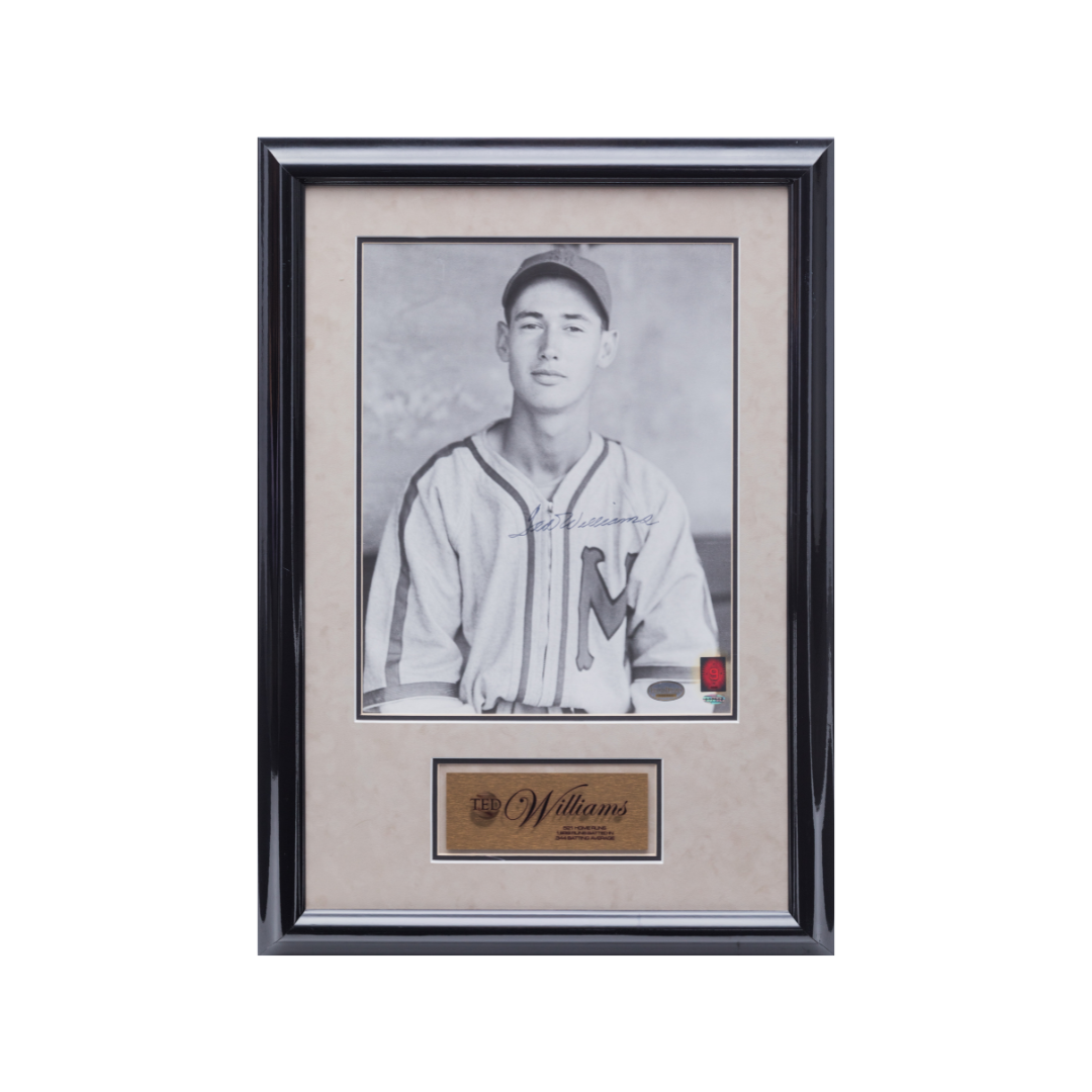Ted Williams Framed Autographed Photo
