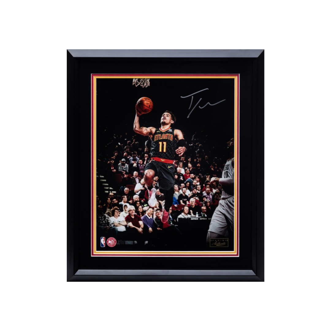 Trae Young Autographed Framed Picture #2/111 Limited Edition