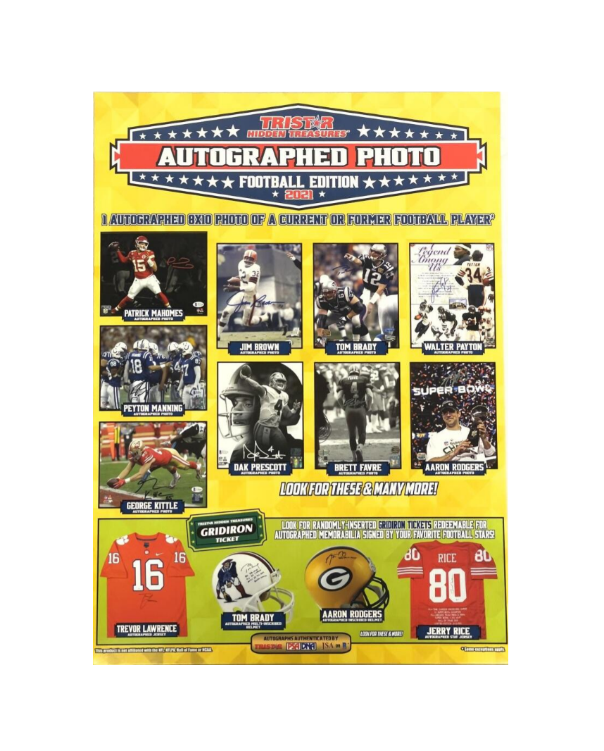 2021 TRISTAR Hidden Teasures Autographed Photo Football Edition