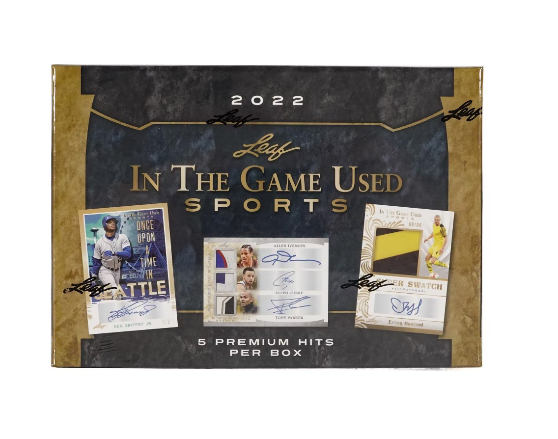 2022 Leaf In The Game Used Sports Hobby Box