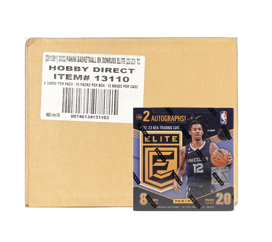 2022-23 Panini Donruss Elite Basketball 12 Box Case