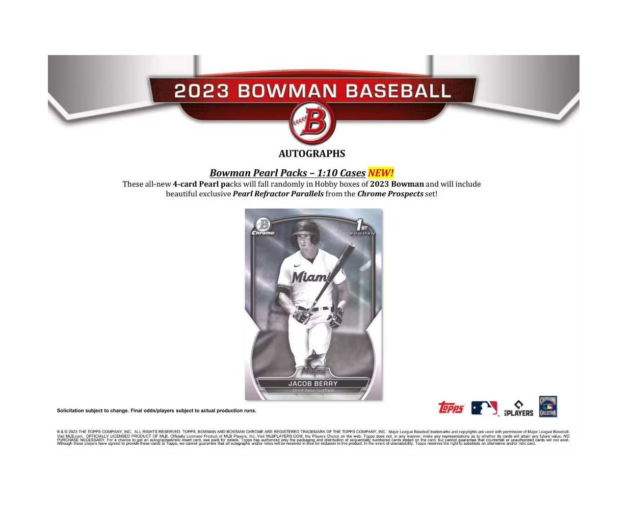 2023 Bowman Baseball Hobby Jumbo 8 Box Case