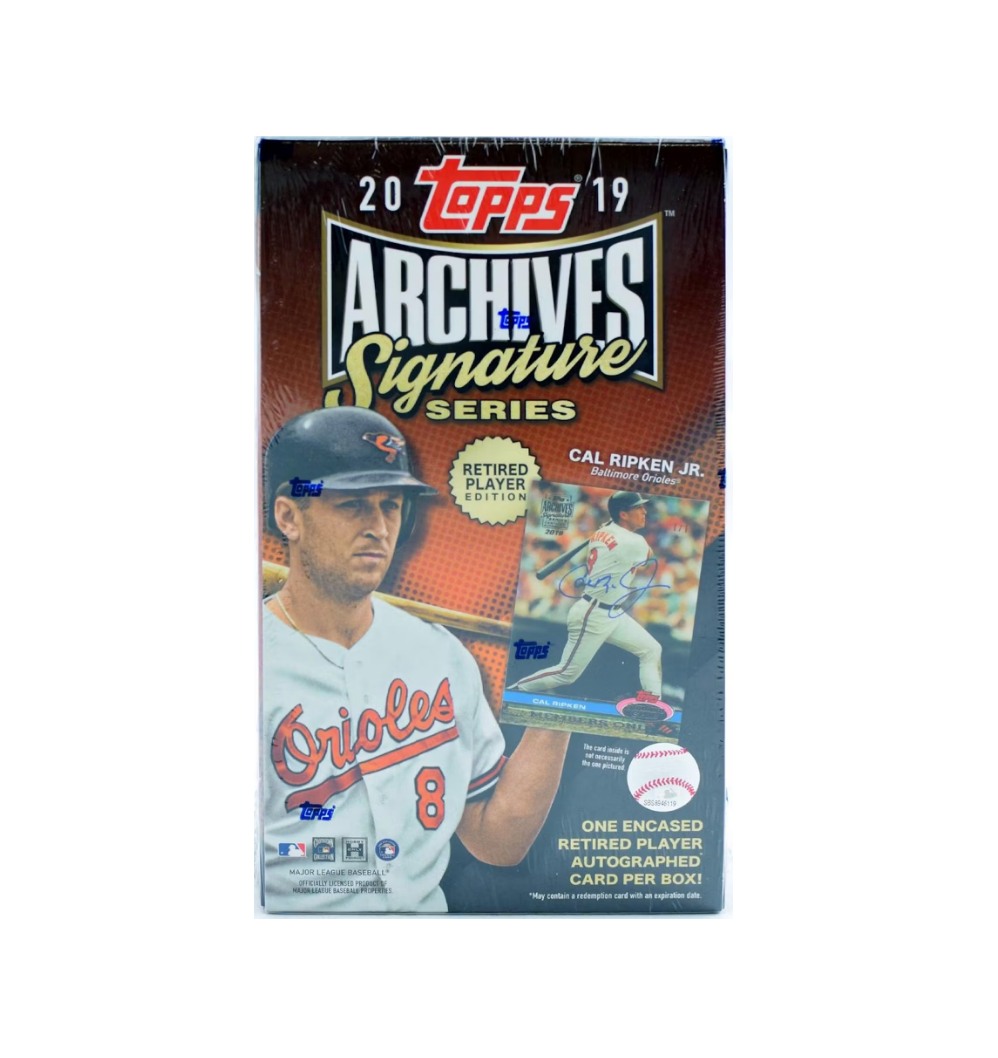 2019 Topps Archives Baseball Retired Player Edition Signature Series Hobby Box